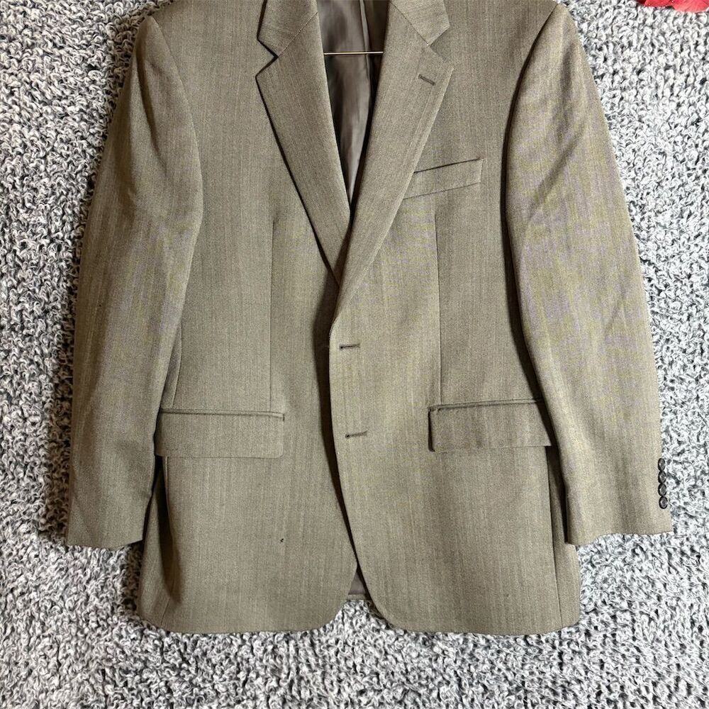 Chaps Men's Houndstooth Sport Coat Blazer Size 46 Multicolor